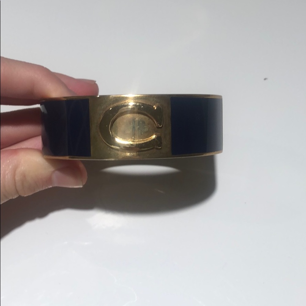 Cuff bracelet with “C”
